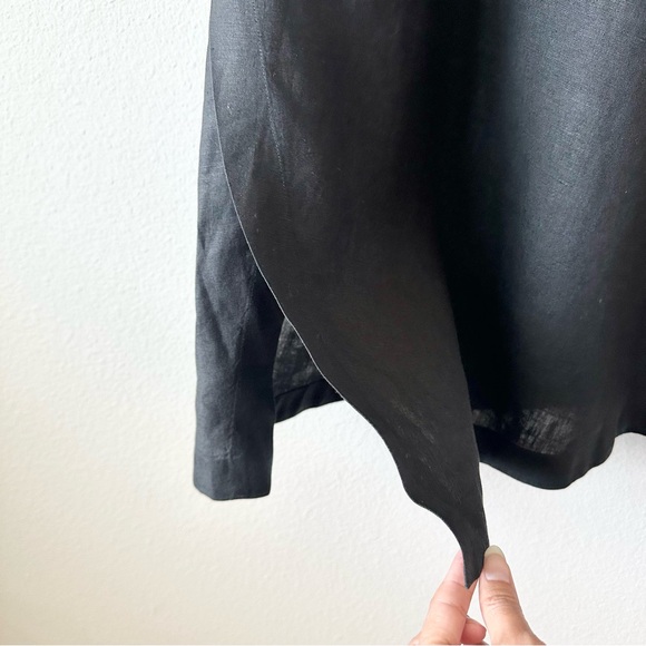 Shirin Guild Linen Skirt in Black Size Medium - Picture 7 of 10